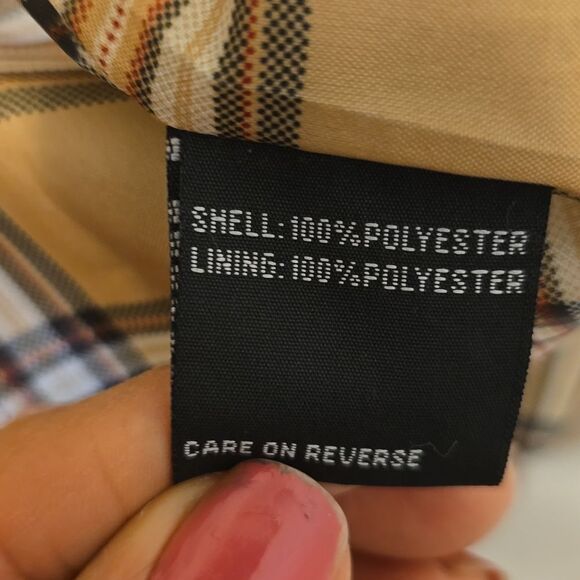 KENNETH COLE REACTION Women’s Tan Raincoat medium - Picture 8 of 9